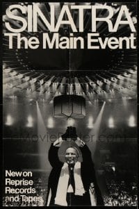 5z390 FRANK SINATRA THE MAIN EVENT 23x35 music poster 1974 Howard Cosell, Douglas, great image!