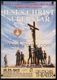 5z435 JESUS CHRIST SUPERSTAR 12x17 German stage poster 1997 Rice & Webber's rock opera!