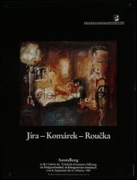 5z563 JIRA - KOMAREK - ROUCKA 24x32 German art exhibition 1987 Josef, Vladimir, Pave, Konigswinter!