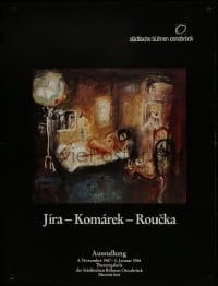 5z564 JIRA - KOMAREK - ROUCKA 24x32 German art exhibition 1987 Josef, Vladimir, Pave, Osnabruck!