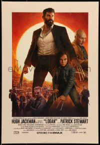 5z855 LOGAN IMAX mini poster 2017 Jackman in the title role as Wolverine, claws out, top cast!