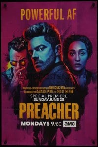 5z843 PREACHER group of 2 tv posters 2016-2017 Dominic Cooper in the title role, powerful af!
