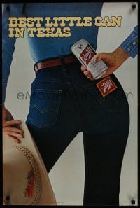 5z538 SCHLITZ 20x30 advertising poster 1980 wacky and sexy best little can in Texas!