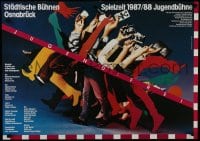 5z459 SPIELZEIT 1987/88 JUGENDBUHNEN 24x33 German stage poster 1987 Rambow Lienemeyer van de Sand!
