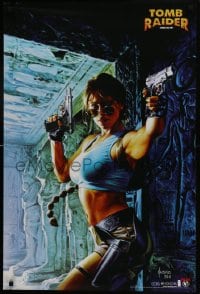 5z808 TOMB RAIDER 24x36 Canadian special poster 2000 Joe Jusko art of very sexy Lara Croft!