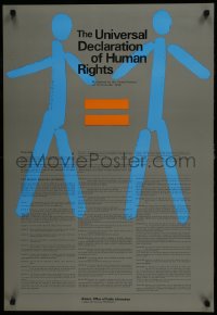5z817 UNIVERSAL DECLARATION OF HUMAN RIGHTS 23x34 French special poster 1990s humans are equal!