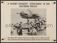 5z321 VOUGHT-SIKORSKY KINGFISHER IN THE SOUTHERN PACIFIC 19x25 WWII war poster 1940s scout aircraft!