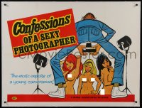 6a176 CONFESSIONS OF A SEXY PHOTOGRAPHER linen British quad 1974 the erotic exploits of a cameraman!