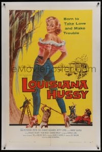 6a376 LOUISIANA HUSSY linen 1sh 1959 art of sexy bad girl born to take love and make trouble!