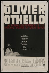 6a399 OTHELLO linen 1sh 1966 Laurence Olivier in the title role, William Shakespeare tragedy!