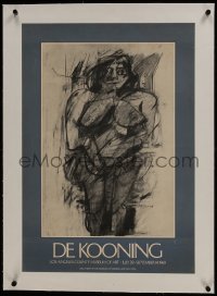 6a013 DE KOONING linen 19x27 museum/art exhibition 1969 at the Los Angeles County Museum of Art!