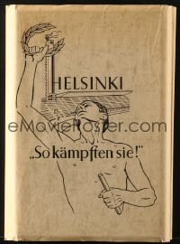 6b089 HELSINKI SO KAMPFTEN SIE German hardcover book 1952 Summer Olympics, stereoscopic slides!