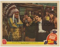 6b172 GO WEST LC 1940 Groucho Marx watches Chico make lame joke to Native American Indian chief!
