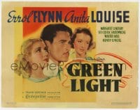 6b114 GREEN LIGHT TC 1937 young doctor Errol Flynn between Anita Louise & Margaret Lindsay, rare!