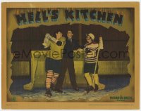 6b181 HELL'S KITCHEN LC 1939 Ronald Reagan between fighting hockey players Leo Gorcey & Gabe Dell!