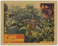 6b194 LOST SQUADRON LC 1932 Erich von Stroheim oversees film crew in ruined city in WWI, rare!