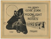 6b127 MOONLIGHT & NOSES TC 1925 18 year old Fay Wray over Clyde Cook, directed by Stan Laurel!