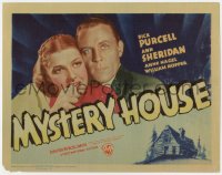 6b130 MYSTERY HOUSE TC 1938 detective Dick Purcell helps Ann Sheridan find her father's murderer!