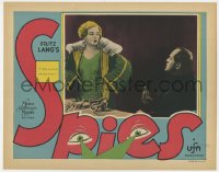 6b225 SPIES LC 1928 Fritz Lang's classic spy movie based on Thea von Harbou's novel, ultra rare!