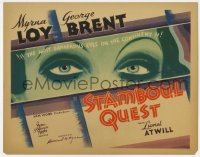 6b138 STAMBOUL QUEST TC 1934 Myrna Loy has the most dangerous eyes on the continent, ultra rare!