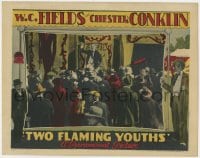 6b236 TWO FLAMING YOUTHS LC 1927 W.C. Fields speaking to crowd at circus sideshow, ultra rare!