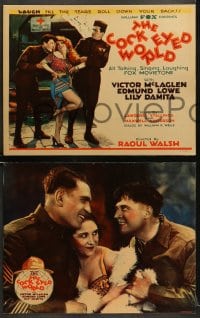 6b097 COCK-EYED WORLD set of 8 LCs 1929 Lily Damita, Victor McLaglen & Lowe, All-Talking, very rare!