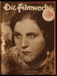 6b086 DIE FILMWOCHE bound volume of German magazines 1929 the first 26 issues, Louise Brooks, rare!