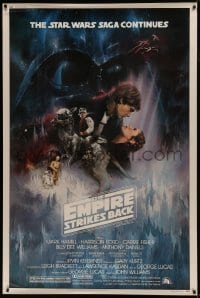 6c001 EMPIRE STRIKES BACK 40x60 1980 most classic Gone With The Wind style art by Roger Kastel!