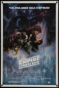 6c225 EMPIRE STRIKES BACK studio style 1sh 1980 classic Gone With The Wind style art by Kastel!