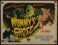 6c201 MUMMY'S GHOST 1/2sh R1948 monster Lon Chaney is nameless, fleshless & deathless, very rare!
