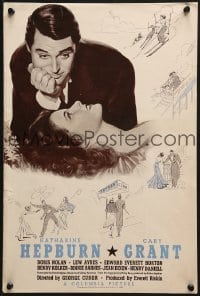 6c153 HOLIDAY pressbook 1938 will millionaire Cary Grant choose Katharine Hepburn or Nolan, rare!