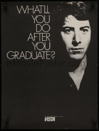 6c250 GRADUATE 18x24 special poster 1968 will Dustin Hoffman do plastics or Vista recruiting!