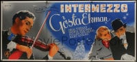 6c346 INTERMEZZO Swedish 47x105 1936 Rohman art of violinist Gosta Ekman & Ingrid Bergman, rare!