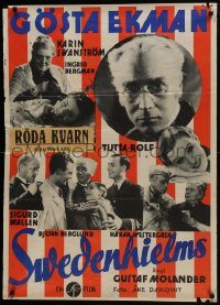 6c341 SWEDENHIELMS FAMILY Swedish 1935 Gosta Ekman, Ingrid Bergman, country of origin, very rare!