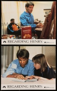 6d185 REGARDING HENRY 2 color English FOH LCs 1991 Ford, Benning, directed by Mike Nichols!