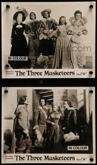 6d988 THREE MUSKETEERS 2 English FOH LCs 1948 Lana Turner, Gene Kelly, Heflin, Allyson, Lansbury!