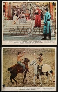 6d104 GENGHIS KHAN 7 color 8x10 stills 1965 Mongolian Omar Sharif, Stephen Boyd