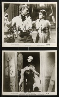 6d408 HORROR CASTLE 10 8x10 stills 1964 La Vergine di Norimberga, Christopher Lee, horror images!