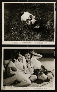 6d636 HORROR OF PARTY BEACH 5 8x10 stills 1964 monster musical, w/cool image of shattered skull!