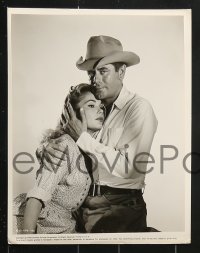 6d483 JUBAL 8 from 7.5x9 to 8x10.25 stills 1956 cool western images of cowboy Glenn Ford, sexy Felicia Farr!