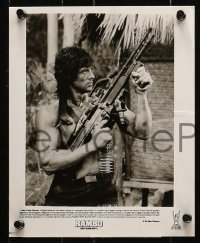 6d748 RAMBO FIRST BLOOD PART II 4 8x10 stills 1985 images of Sylvester Stallone w/ Crenna & big guns