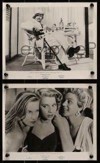 6d831 RIVIERA 3 8x10 stills 1954 Alberto Lattuada's La Spiaggia, sexy Martine Carol, Raf Vallone!