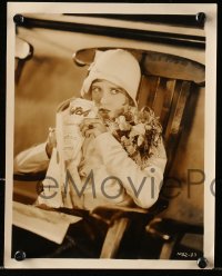 6d975 RUTH TAYLOR 2 8x10 stills 1920s great intense seated portrait and one with great wink!