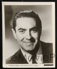 6d093 TYRONE POWER JR. 8 8x10 stills 1930s-1940s cool close-up and waist-high images of the legend!