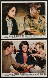 6d014 ANZIO 8 color English FOH LCs 1968 Robert Mitchum, Peter Falk, & others in World War II!