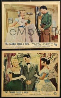 6d103 FARMER TAKES A WIFE 7 color English FOH LCs 1953 Dale Robertson, Betty Grable, Thelma Ritter!