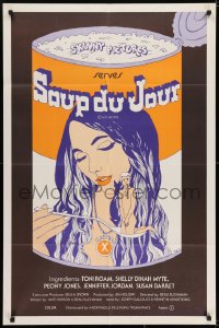 6f044 AMERICAN SEX FANTASY 1sh 1975 x-rated, girl eating man Campbell's soup image, Soup Du Jour!