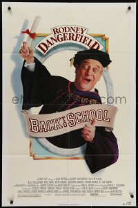 6f062 BACK TO SCHOOL 1sh 1986 Rodney Dangerfield goes to college with his son, great image!