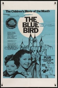 6f113 BLUE BIRD 1sh R1970s Shirley Temple in 20th Century-Fox's answer to The Wizard of Oz!