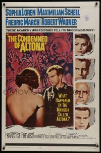 6f183 CONDEMNED OF ALTONA 1sh 1963 Sophia Loren, Maximilian Schell, Fredric March, Robert Wagner